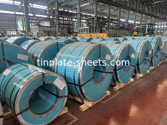 Breite 512-986 mm Primär-elektrolytische Zinnplatte Spirale Zinnbeschichtung 2.8/2.8 T5 DR8 TS260 TH520