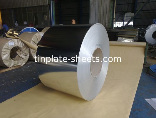 Breite 512-986 mm Primär-elektrolytische Zinnplatte Spirale Zinnbeschichtung 2.8/2.8 T5 DR8 TS260 TH520