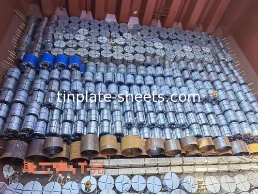 3-8 Tonnen Zinnfreie Stahlspule JIS G3303 Standard Steinoberfläche Fertig T3 T4 T5