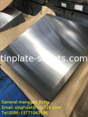 Elektrolytische Blechplatten für die Verpackungsindustrie MR und SPCC Material 0,13-0,48 mm Dicke 600 mm-986 mm Breite