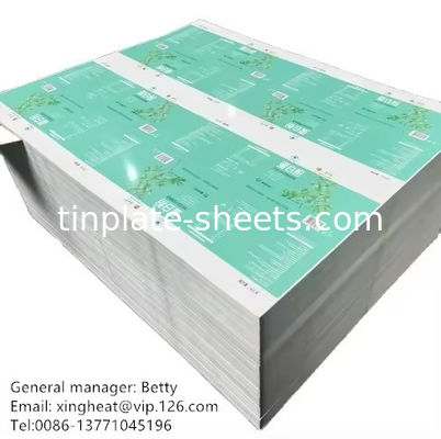 Blechbleche für Dosen Helle Steine Silber Matt Blechplatten Stahl für Metallverpackungen