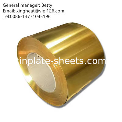 6 Farbe Gold Transparent Lackblech Korrosionsbeständigkeit