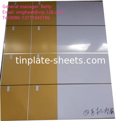 Blechbleche für Chemie- und Lebensmittelkonserven 0,15-0,49 mm Dicke Elektrolytische Blechbleche MR SPCC Material 600-986 mm Breite