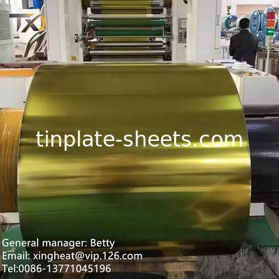 Elektrolytische Blechplatten mit T2-T5 Temperatur 5.6/5.6 Blechbeschichtung Matte Oberfläche Beenden 600mm-1160mm Schneidlänge