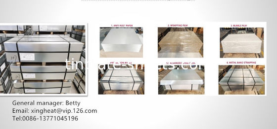 Blechplatten für Dosen in hellen/Stein/Silber/Matte Oberfläche mit Blechbeschichtung und ausgezeichnete Schweißbarkeit und Formbarkeit