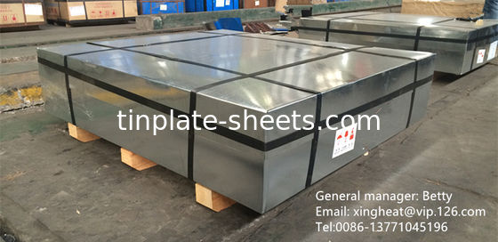 MR- und SPCC-Material Zinnplatten-Spule 0,15-0,49 mm Dicke 600 mm-986 mm Breite 4-8 MT pro Spule JIS G3303 EN10202 ASTM624 Standard