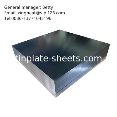 MR- und SPCC-Material Zinnplatten-Spule 0,15-0,49 mm Dicke 600 mm-986 mm Breite 4-8 MT pro Spule JIS G3303 EN10202 ASTM624 Standard