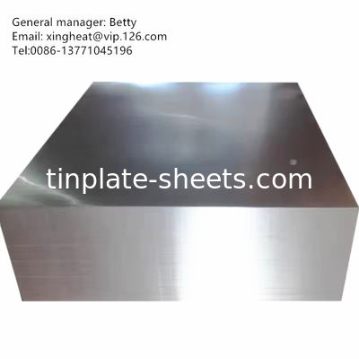 MR- und SPCC-Material Zinnplatten-Spule 0,15-0,49 mm Dicke 600 mm-986 mm Breite 4-8 MT pro Spule JIS G3303 EN10202 ASTM624 Standard