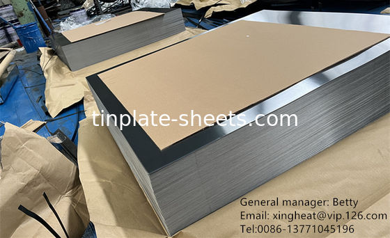 Matt Finish Zinnfreier Stahlstreifen 60-140mg/m2 Chrombeschichtung und 600mm-907mm Breite