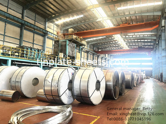 Breite 600 mm - 907 mm Tfs Zinnfreier Stahl mit Steinoberfläche für die Kronenkappe JIS G3315