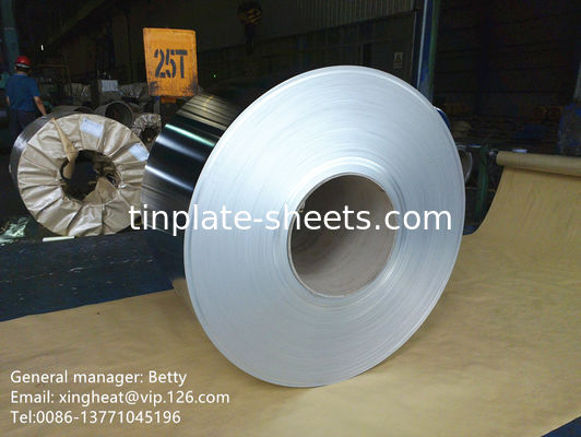 3-8 Tonnen Zinnfreie Stahlspule JIS G3303 Standard Steinoberfläche Fertig T3 T4 T5