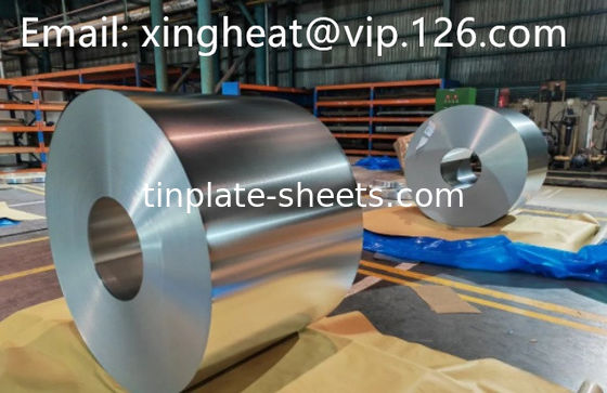 Breite 512-980 mm Primärelektrolytische Blechplatte T3 T4 T5 Blechplattenfabrik