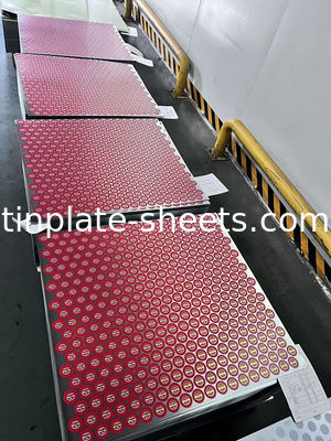 JIS G3303 und EN10202 ASTM624 Standardblechplatten für chemische Dosen und Lebensmitteldosen in verschiedenen Größen
