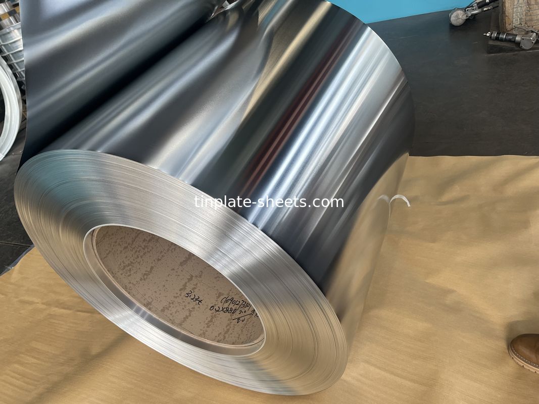 25. MR und SPCC Material Zinnfreie Stahlplatte für allgemeine Dosen mit hellen Oberfläche und 0,15-0,49 mm Dicke