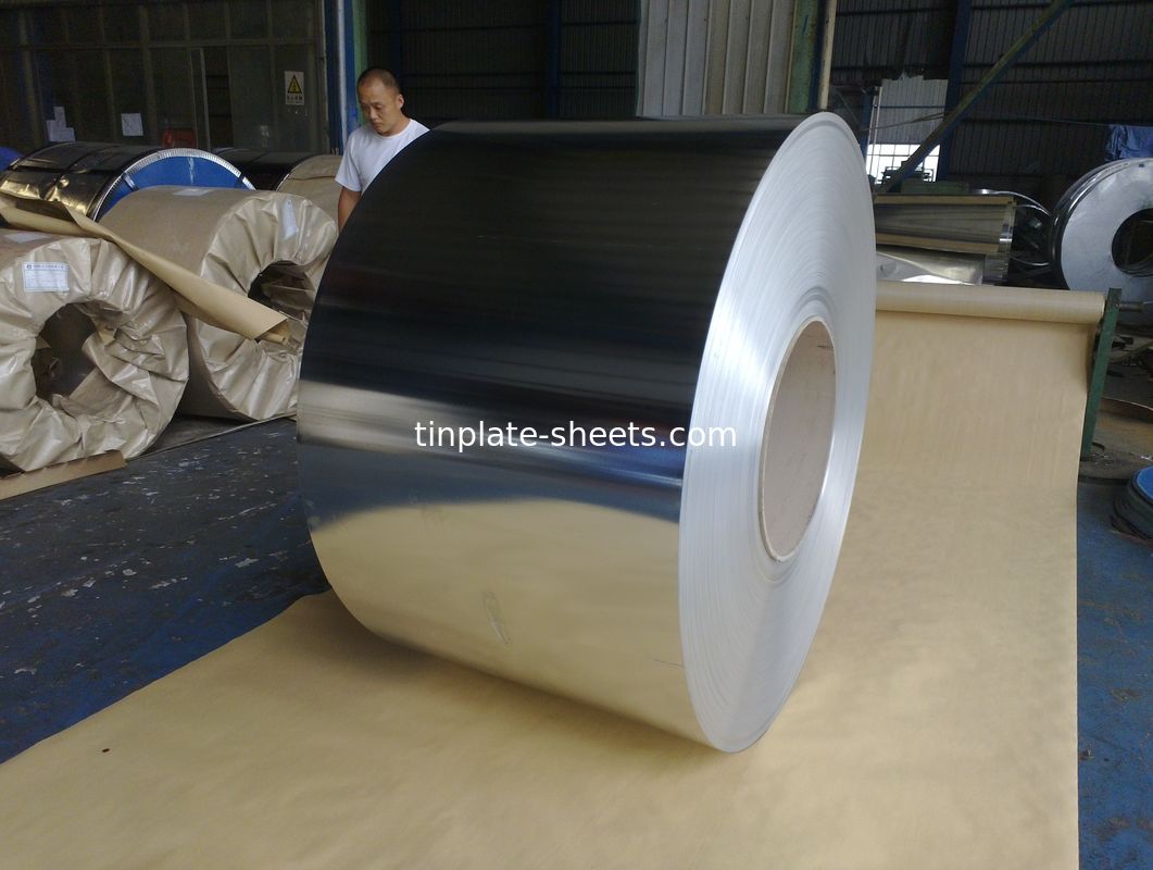 Verpackungskonserven JIS G3303 Standard T3 T4 T5 DR8 2.8/2.8 Steinveredelung Elektrolytische Blechbleche