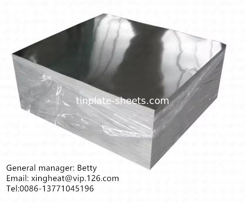 EN10202 Blechbleche für Verpackungskannen JIS G3303 Standard Stein Helle Oberfläche T3 T5 DR8 STONE Oberfläche
