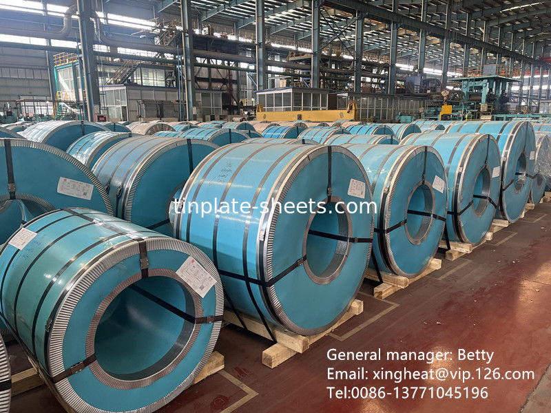 25 Metric Tons MOQ for Tinplate Sheets with Seaworthy Packing and Customizable Thickness (MoQ für Blechbleche mit seewürdiger Verpackung und anpassbarer Dicke)