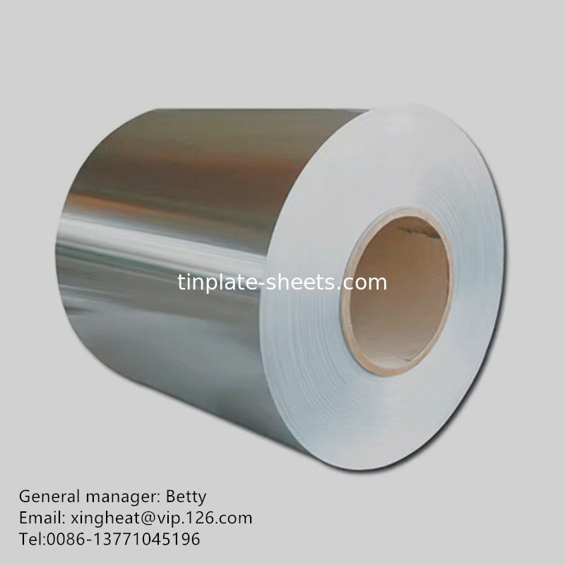 Zinnfreie Stahlplatte für Kronenkappen und Dosenboden JIS G3315 EN10202 Standard 600mm-1160mm Schneidlänge