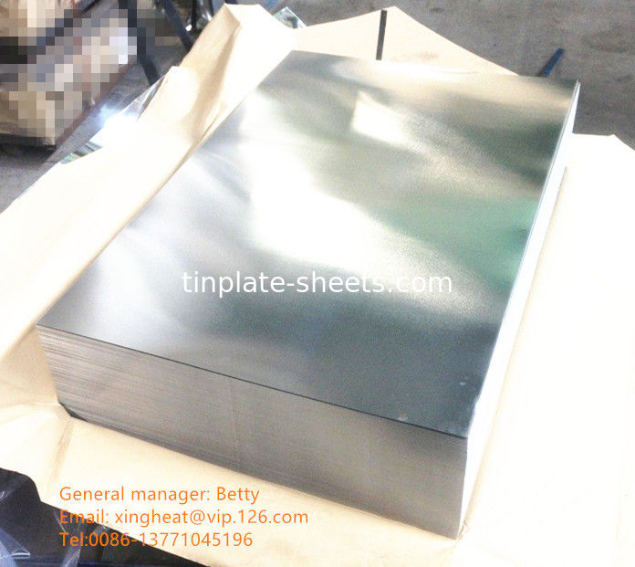 Zinnplattenbleche Zinnbeschichtetes Stahl für Dosen Helle/Stein/Silber/Matte Individuelle Schneidlänge