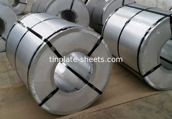 MR/SPCC Blechspirale für Metallverpackungen mit 2.2/2.2 2.8/2.8 5.6/5.6 Blechbeschichtung und JIS G3303 EN10202 ASTM624 Standard