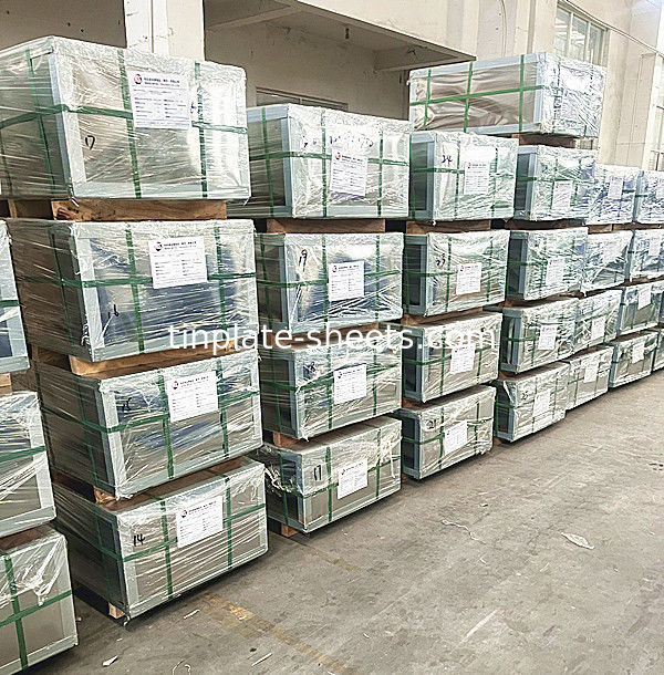 JIS G3303 und EN10202 ASTM624 Standardblechplatten für chemische Dosen und Lebensmitteldosen